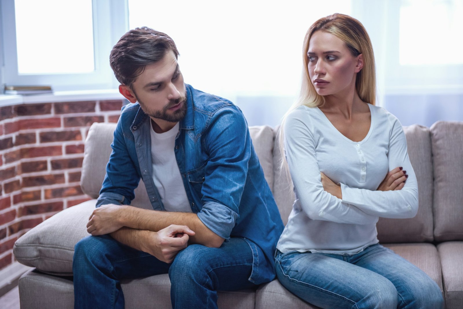Couple having a quarrel