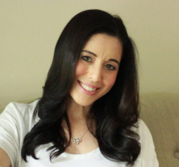 woman in a white shirt